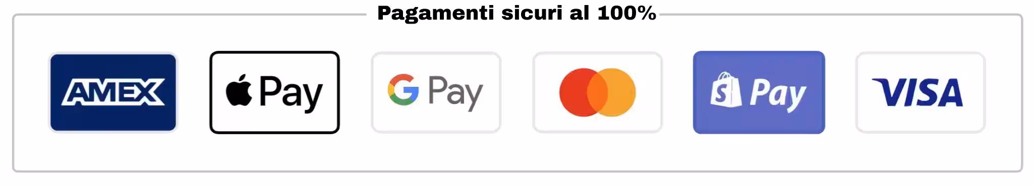 Pagamenti sicuri al 100%